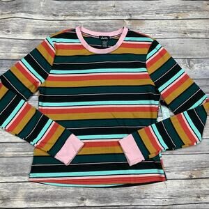 Justify ribbed striped tee